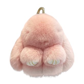Generic Bunny Keychain Charm,Bunny Cartoon Keychain Charm - Cute Portable Bag Accessory, Soft Animal for Backpacks, Bean paste color, Refer to description