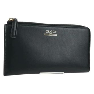 Gucci Pre-owned Wallets, female, Black, Size: ONE SIZE Pre-owned Vintage Long Wallet