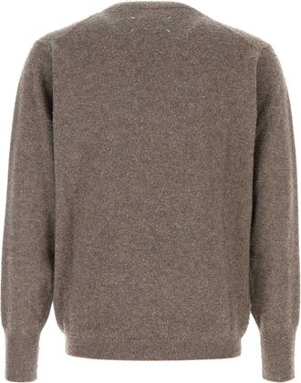 Maison Margiela Mens Dove Grey Cashmere Blend Sweater - Size Small