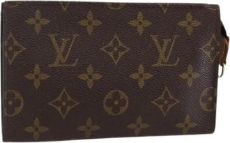 Louis Vuitton Pre-owned Canvas Pouch - Dames - Vintage Clutch - Bruin - ONE Size - Vintage