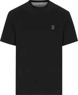 Brunello Cucinelli Logo-embroidered T-shirt