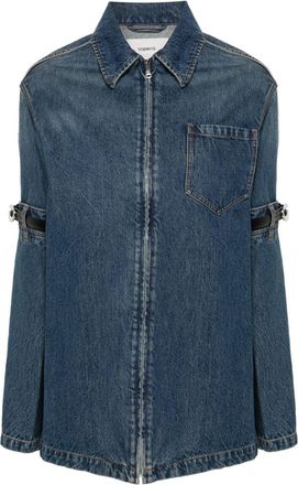 Coperni Hybrid overshirt - women - Cotton - S - Blue
