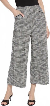 Lyss&eacute; Charlotte Ankle St Tweed Palazzo Pants In Black Multi