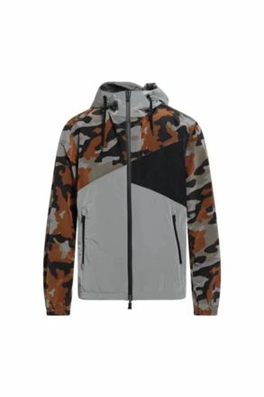 Herno Mens Camouflage Print Hooded Jacket In Curry