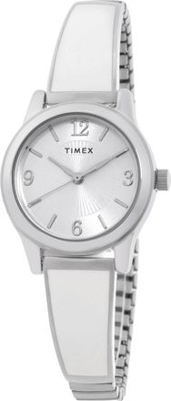 Timex Stretch Bangle Quartz Silver Dial Ladies Watch TW2R98300