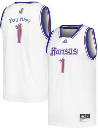 adidas Mens adidas Kansas Jayhawks Kansas Jayhawks Swingman Basketball Jersey in White at Nordstrom, Size X-Large