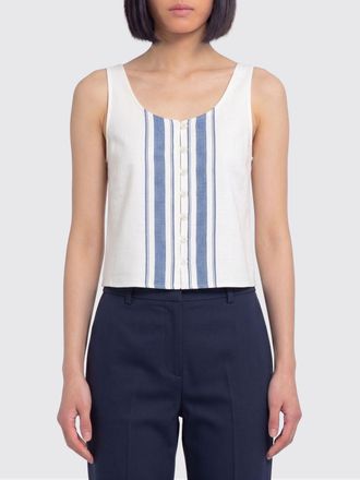 Low Classic Top Low Classic in misto cotone e lino