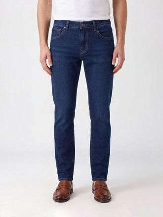 Pantaloni Torino Jeans skinny fit in denim di cotone stretch con seta a vita media