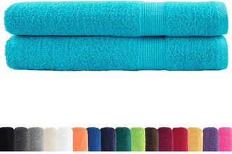 vidaXL Toallas premium solund 2 unidades turquesa 100x200 cm 600 gsm Vidaxl
