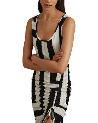 Reiss Serina Graphic Blocked Midi