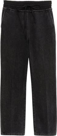 3.1 Phillip Lim drawstring straight-leg trousers - women - Cotton - S - Black