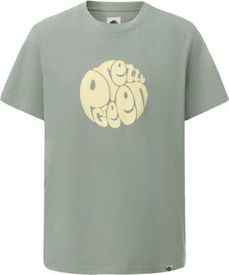 Pretty Green Heren T-shirt katoen met logo (Salie)