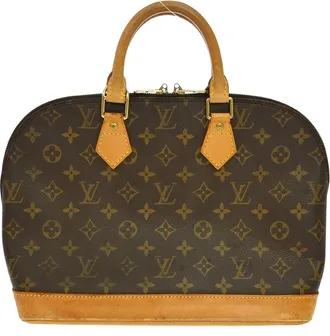 Louis Vuitton Alma Monogram Brown Canvas Handbag (Pre-Owned)