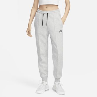 Nike Womens Nike Sportswear Tech Fleece Mid-Rise Jogger Pants in Grey | FB8330-063