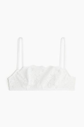 H&M Unwattierter Soft-BH aus Spitze - White