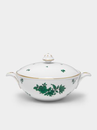 Augarten Wien Maria Theresia Hand-Painted Porcelain Shallow Tureen