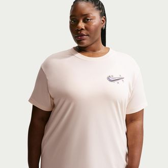 Nike Womens Nike Sportswear Classic Oversized T-Shirt (Plus Size) in White | IH7606-103