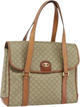 Celine Pre-owned Vintage Hand Bag - Dames - Vintage Handtas - Beige - ONE Size - Leer - Vintage
