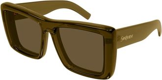 Saint Laurent Sunglasses, unisex, Brown, Size: 61 MM 900 Howl Sunglasses