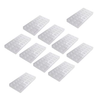 OEM 10 Moldes De Chocolate Semiesf&eacute;ricos De 24 Cavidades, De Policarbonato