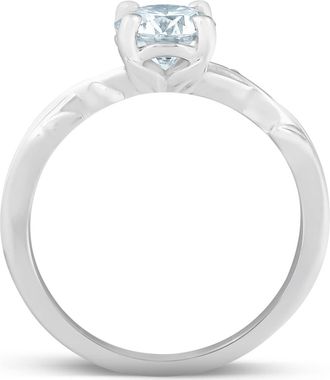 Pompeii3 1 1/4 ct Solitaire Moissanite Vine Engagement Ring 14k White Gold