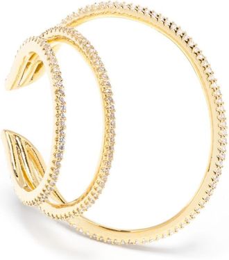 Federica Tosi Jade crystal-embellished ear cuff - women - Metal (Other) - One Size - Gold