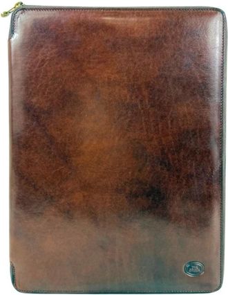The Bridge Story Notepad Holder - unisex - Portefeuilles - Bruin - ONE Size - Leer - Accessoires
