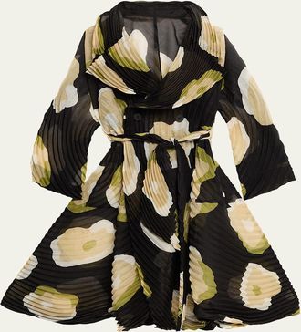 Issey Miyake Verve Pleated Coat