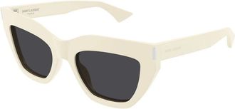 Saint Laurent SL 759 Zonnebrillen - unisex - Zonnebrillen - Wit - 53 MM - Accessoires