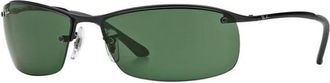 Ray-Ban Stijlvolle Rb 3183 Zonnebril - Heren - Zonnebrillen - Zwart - 63 MM - Accessoires