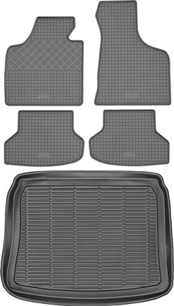 OEM Juego De Alfombrillas De Goma Para Audi A3 Ii 8p Sportback (2004-2012) + Alfombrilla Para El Maletero