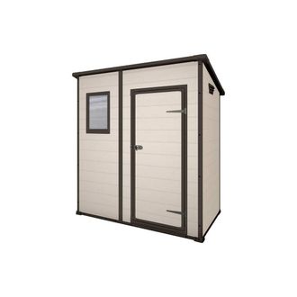 OEM Casetta Keter Manor Pent Eff Legno 183x111x200 Beige