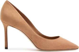 Jimmy Choo London Romy 85 Suede Pumps - Camel - 41 (IT41 / UK8)