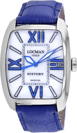 Locman Mens Classic White Dial Watch