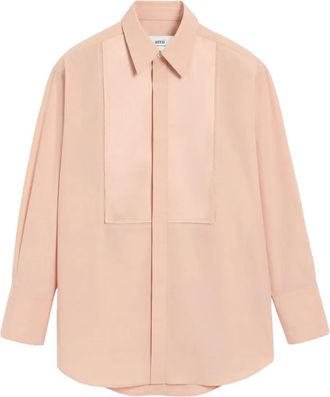 Ami Camicia oversize in cotone - Rosa