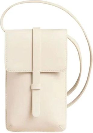Ines De La Fressange L&eacute;onore Smartphone Tas - Dames - Telefoonaccessoires - Beige - ONE Size - Katoen - Accessoires