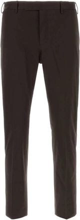 Pantaloni Torino Bruine Stretch Katoenen Slim Fit Broek - Heren - Slim Fit Broeken - Bruin - 3XL - Katoen - Broeken