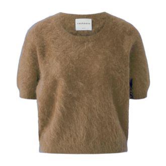 Oui Dames, Truien, Beige, Maat: M Kasjmier