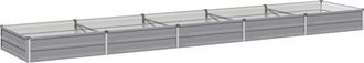 vidaXL Cama De Jard&iacute;n Elevada Gris 400 X 80 X 24 Cm Vidaxl