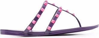 Valentino Garavani Flip Flops, female, Purple, 3 UK, Rockstud Slip-On Sandals