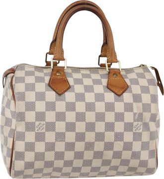 Louis Vuitton Speedy Mini Hl Handbag Damier Beige Canvas Handbag (Pre-Owned)