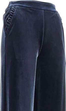 Emporio Armani Velvet Chenille Trousers - Navy