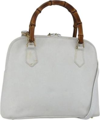 Gucci Pre-owned Handbags, female, White, Size: ONE SIZE Pre-owned Vintage Handbag