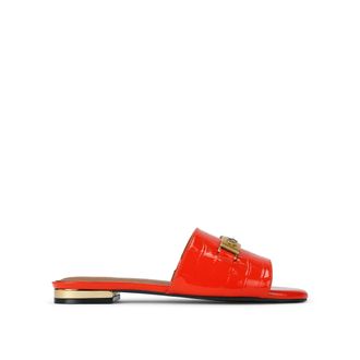 Kurt Geiger Womens Kingsley Flat Sandal Sandals - Orange - Size UK 6