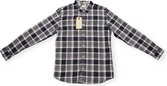 Selected Mens Onetatc Shirt Long Sleeve In Walnut Check