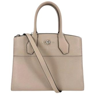 Louis Vuitton Pre-owned Vintage Handbag - Dames - Pre-owned - Beige - Maat: ONE Size Leer