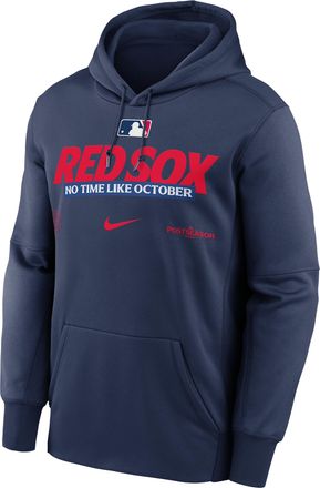 Nike Boston Red Sox 2026 Postseason Authentic Collection Nike Mens Therma-FIT MLB Pullover Hoodie in Blue | NKAQ44BBQW-D28