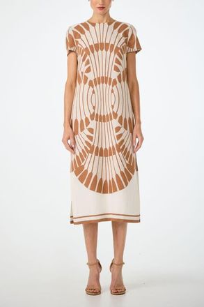 Trina Turk Sugarita Printed Midi T-Shirt Dress in Poplar/doe at Nordstrom, Size 0