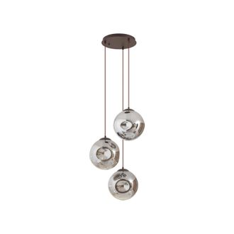 Lindby L&aacute;mpara Colgante valentina En Gris De Vidrio - Lindby