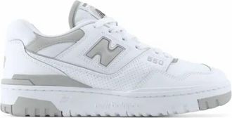 New Balance Womens 550 Shoes In White/silver